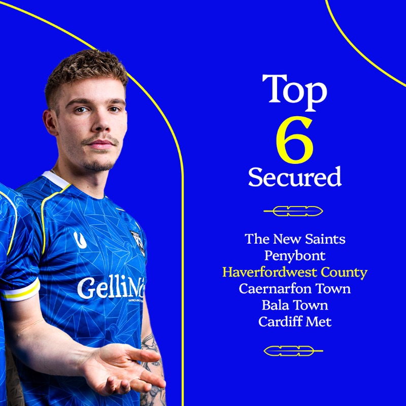 HaverfordwestFC's tweet photo. Looking back at a record-breaking Phase One for the Bluebirds! 💙🔢