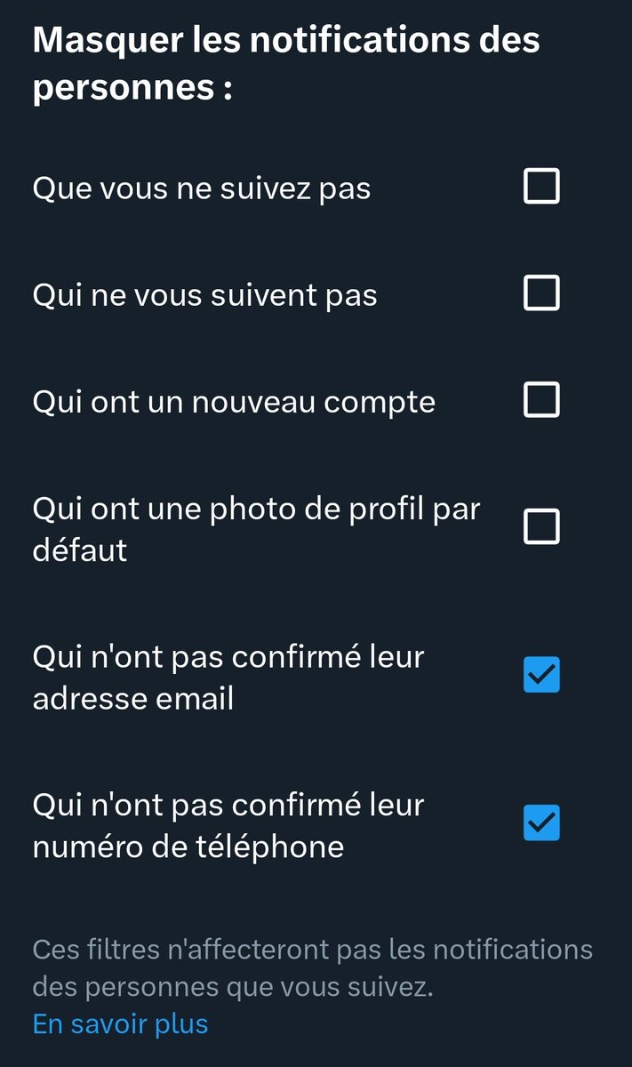 NadyiaBo's tweet photo. #hotbot #DésactiverHotBot
#DésactiverLesLikesHotbot
Profil
Paramètres
Notifications
🟦☑️Masquer les notifications des personnes qui n'ont pas confirmé leur adresse mail
🟦☑️Masquer les notifications personnes qui n'ont pas confirmé leur numéro de téléphone https://t.co/BToxHi3tPy