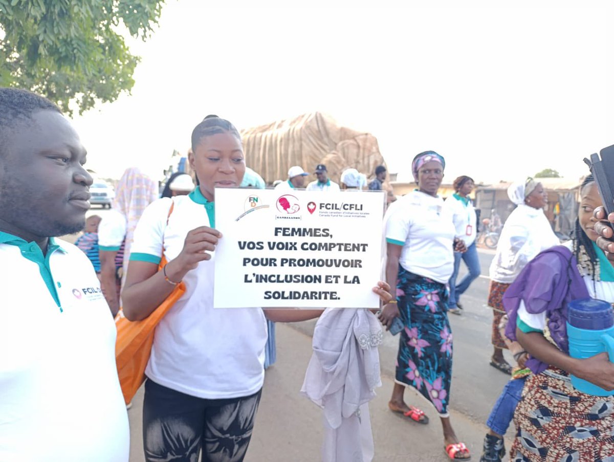 ab_benin's tweet photo. Ce matin, @ab_benin participe au Camp National de Promotion de la Paix, organisé par le Consortium FND ONG - GANDJANON ONG. Débuté dans la commune de Bassila, l'événement a été lancé par une marche pacifique, symbole fort de notre engagement collectif pour promouvoir la paix et la cohésion sociale.

#Paix #CohésionSociale #PromotionDeLaPaix #CampNational #Bassila