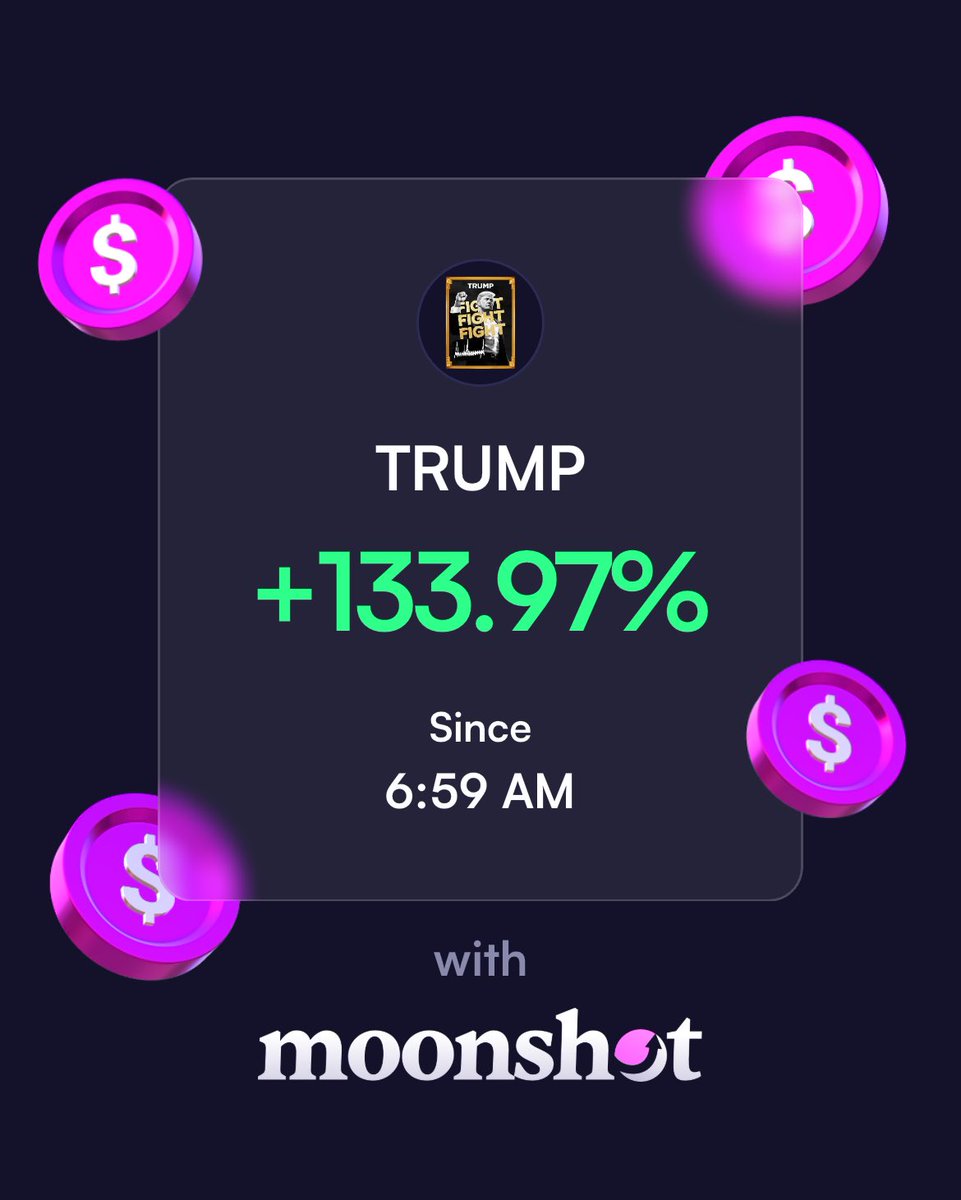 I'm up 133.97% on Moonshot: moonshot.money/AivFHk8nEV3cRB…