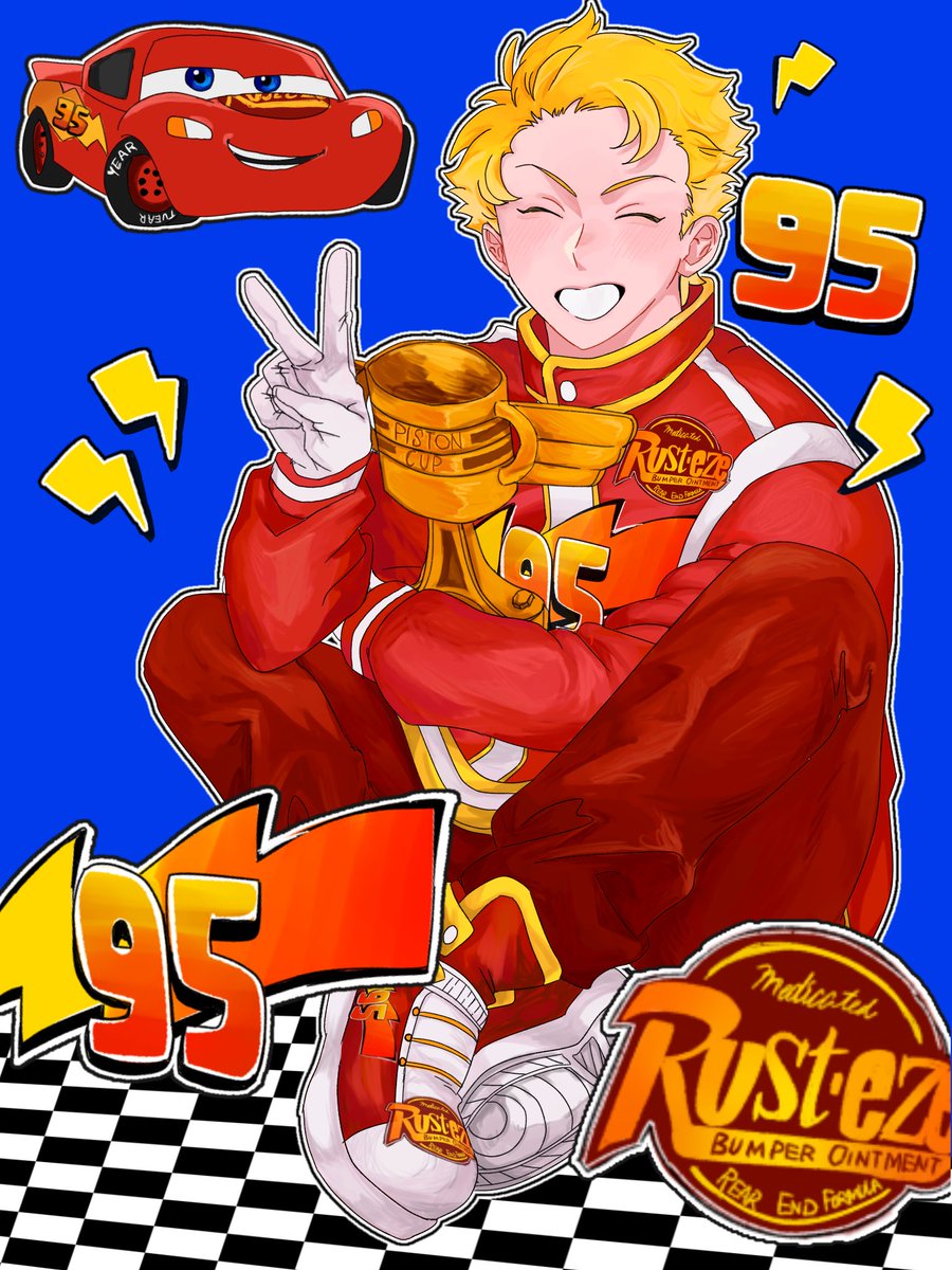 ⚠️擬人化

今ライトニングマックィーンがきてまして…
彼めちゃくちゃ可愛いですよ是非💓