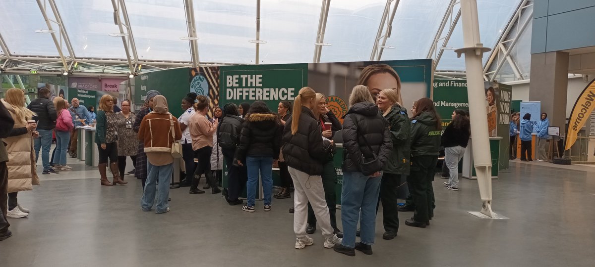 Our Open Day is in full swing. It's very busy and everyone is enjoying chatting to students and academics. There's lots of tours and talks taking place as well as subject stands and our support services are here as well.