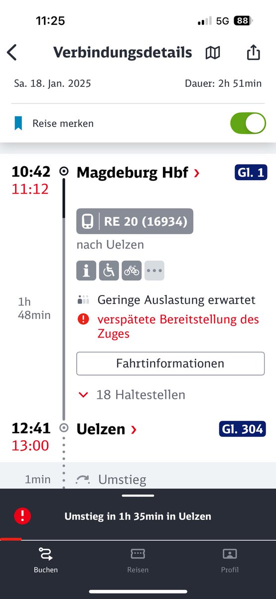 Hartmut Magdeburg (@hartmutmd) on Twitter photo Probleme mit RE 20. Um 10 42 sollte er aus MD nach UE abfahren. Noch um 10 51 wurde die pünktliche Abfahrt angezeigt. Nichts zu sehen vom Zug. Erst um ca. 11 Uhr Anzeige Abfahrt 11 12. Nichts. Ohne diese weitere Verspätung anzuzeigen, fuhr er erst um ca. 11 30 Uhr ab <a href="/DB_Bahn/">Deutsche Bahn Personenverkehr</a> Probleme mit RE 20. Um 10 42 sollte er aus MD nach UE abfahren. Noch um 10 51 wurde die pünktliche Abfahrt angezeigt. Nichts zu sehen vom Zug. Erst um ca. 11 Uhr Anzeige Abfahrt 11 12. Nichts. Ohne diese weitere Verspätung anzuzeigen, fuhr er erst um ca. 11 30 Uhr ab <a href="/DB_Bahn/">Deutsche Bahn Personenverkehr</a>