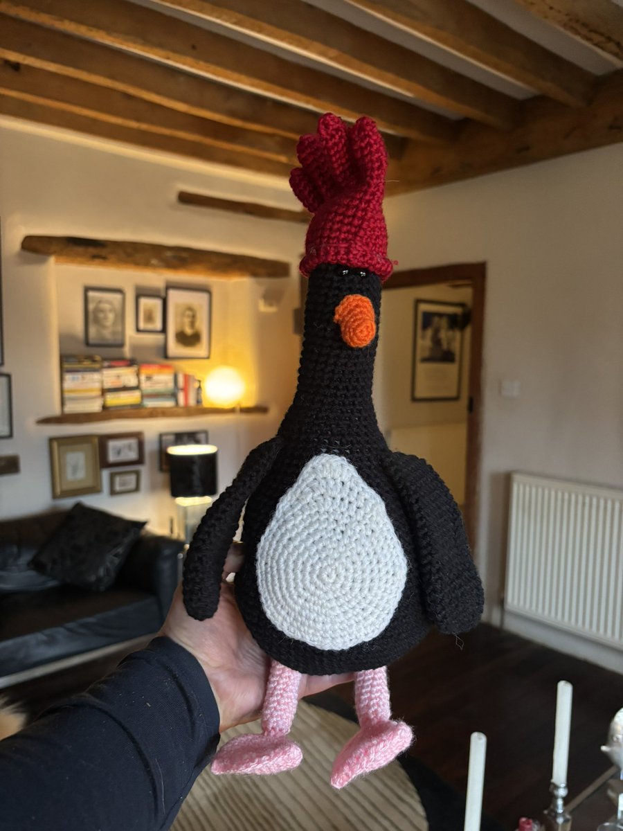 My auntie crocheted me a Feathers McGraw and I love him. He’s perfect and has come all the way from Hull 🥰
