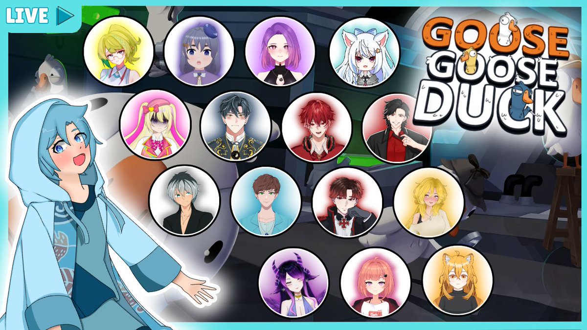 YukaSora01's tweet photo. Halo guyss, jangan lupa dateng yaa, karena nanti malam aku akan bermain Goose Goose Duck bersama para vtuber kerenn.

🔴[LIVE] Bisa survive ga ya?? (Goose Goose Duck Indonesia)
⌚: 19.30
📎: https://t.co/Mpl2e2hYsy https://t.co/f8c8iqjBCn