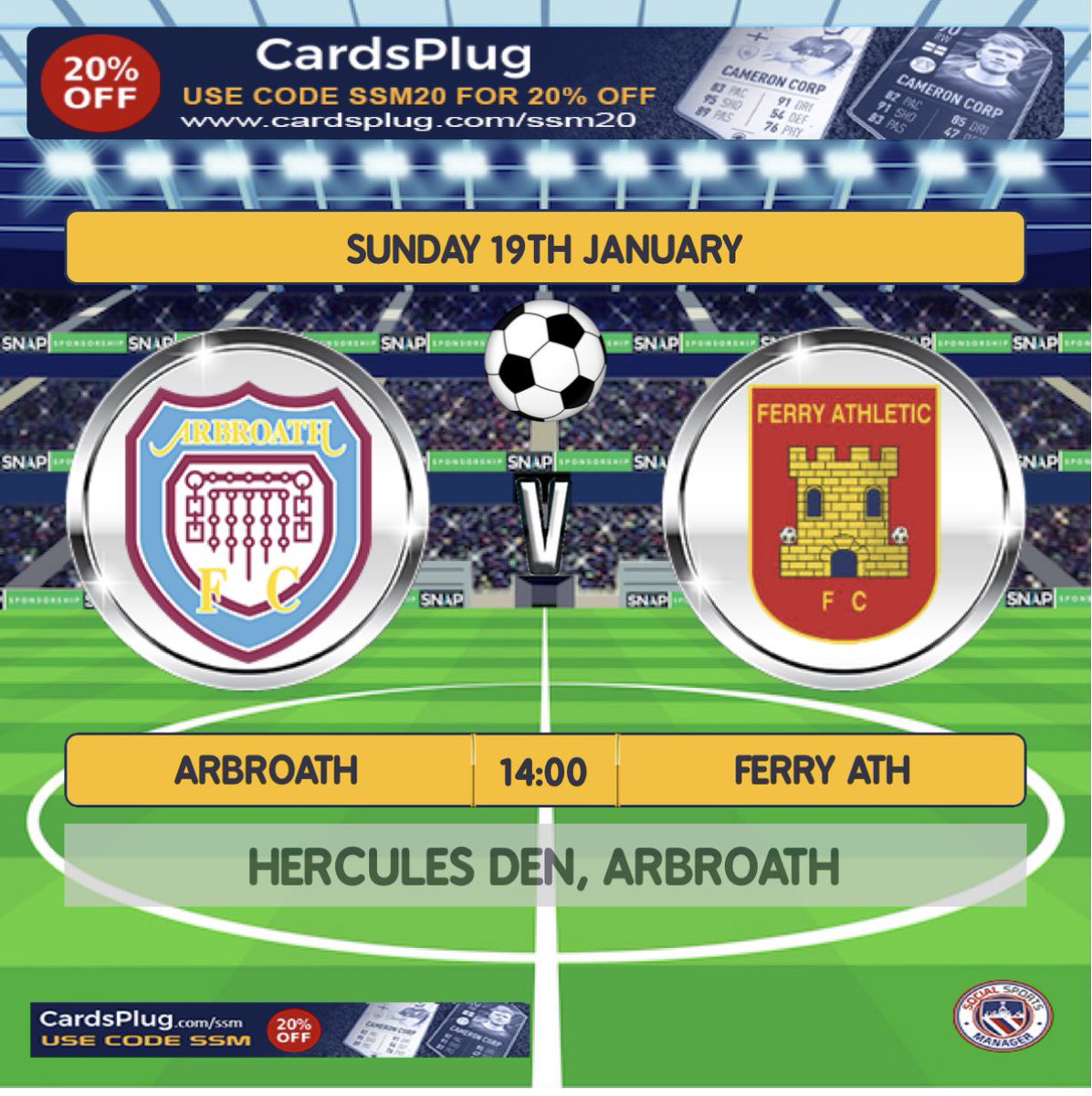 The lads are back in league action tomorrow, with a tricky away fixture to Arbroath Panthers ⚽️