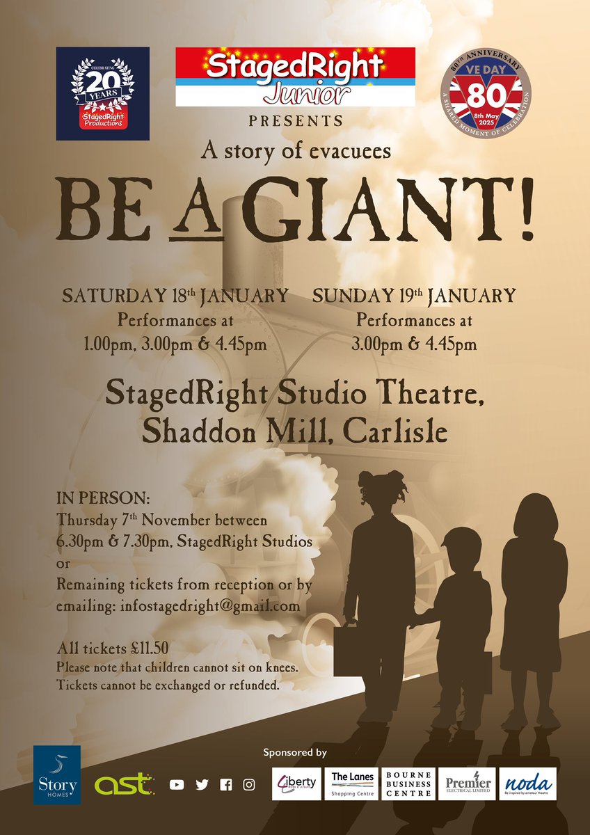 Wishing our amazing StageRight Juniors huge success this weekend. You are all superstars