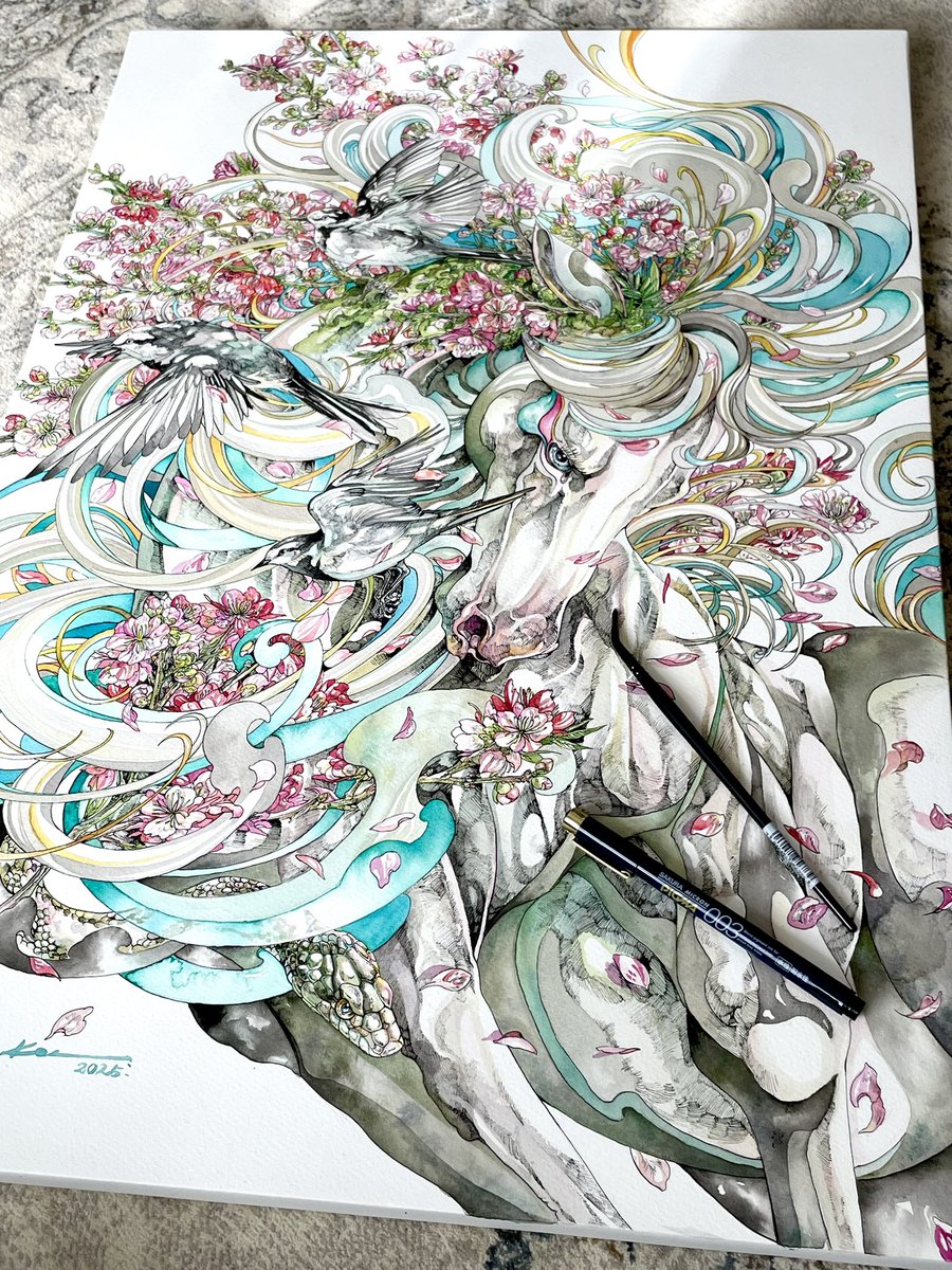 「桃嵐 」|Keso Artのイラスト