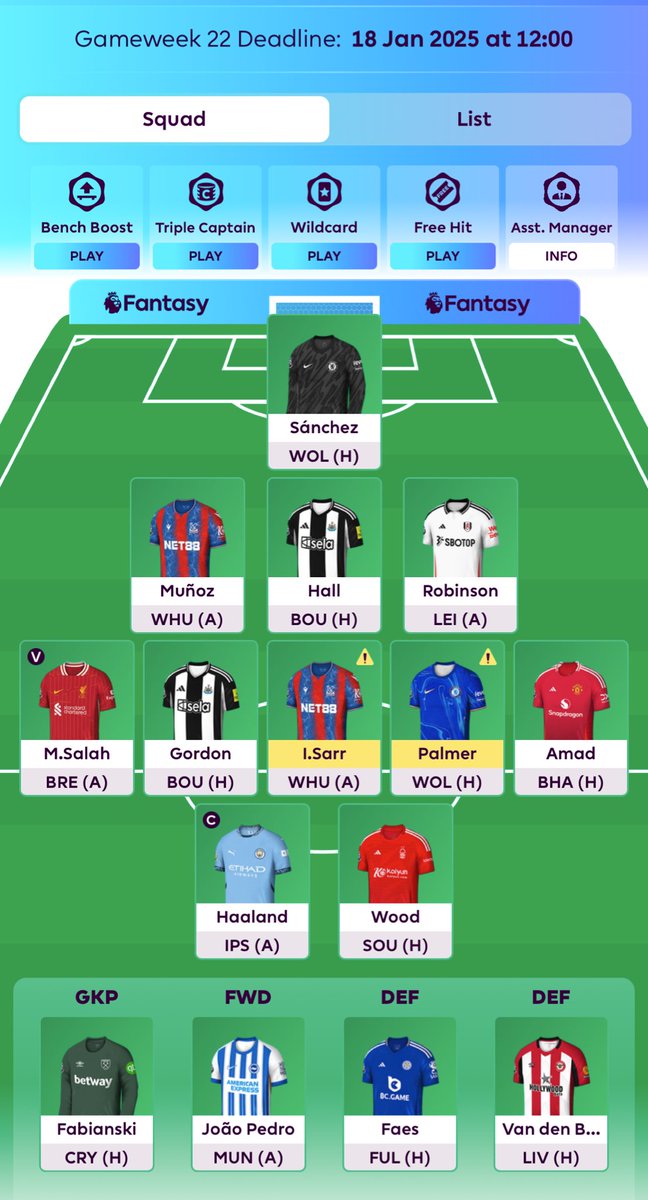 Mej_son's tweet photo. 🔒GW 22
⌛️transfer rolled
🧢 Haaland 
🌎 1.3m OVR 

#FPL https://t.co/dUCOMogExY