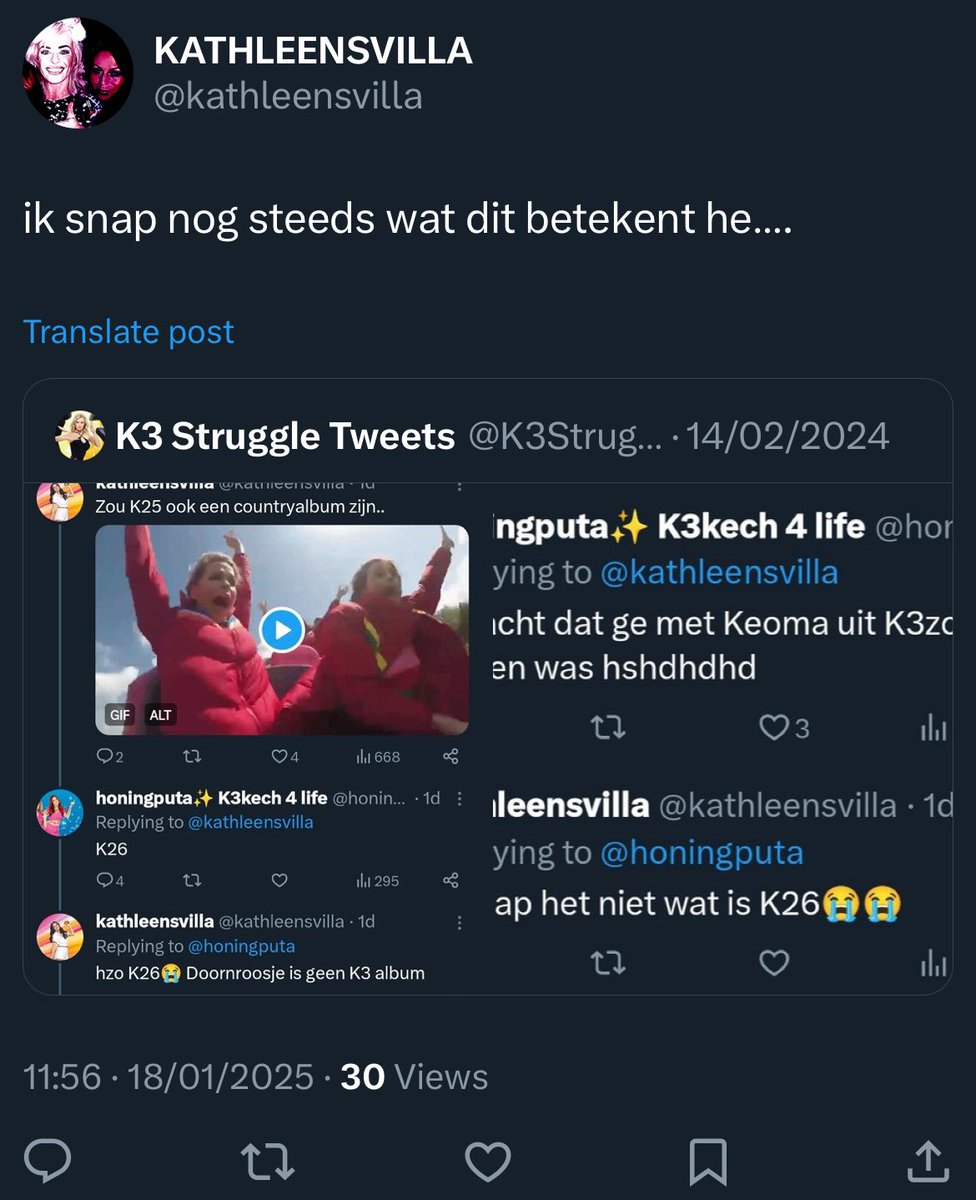 K3StruggleTweet's tweet image. Nou leg het uit als je het weet