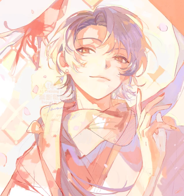  #刀剣乱舞十周年遅くなりましたが十周年おめでとうございます…! 花丸アニメを観た時に描いた加州さん 