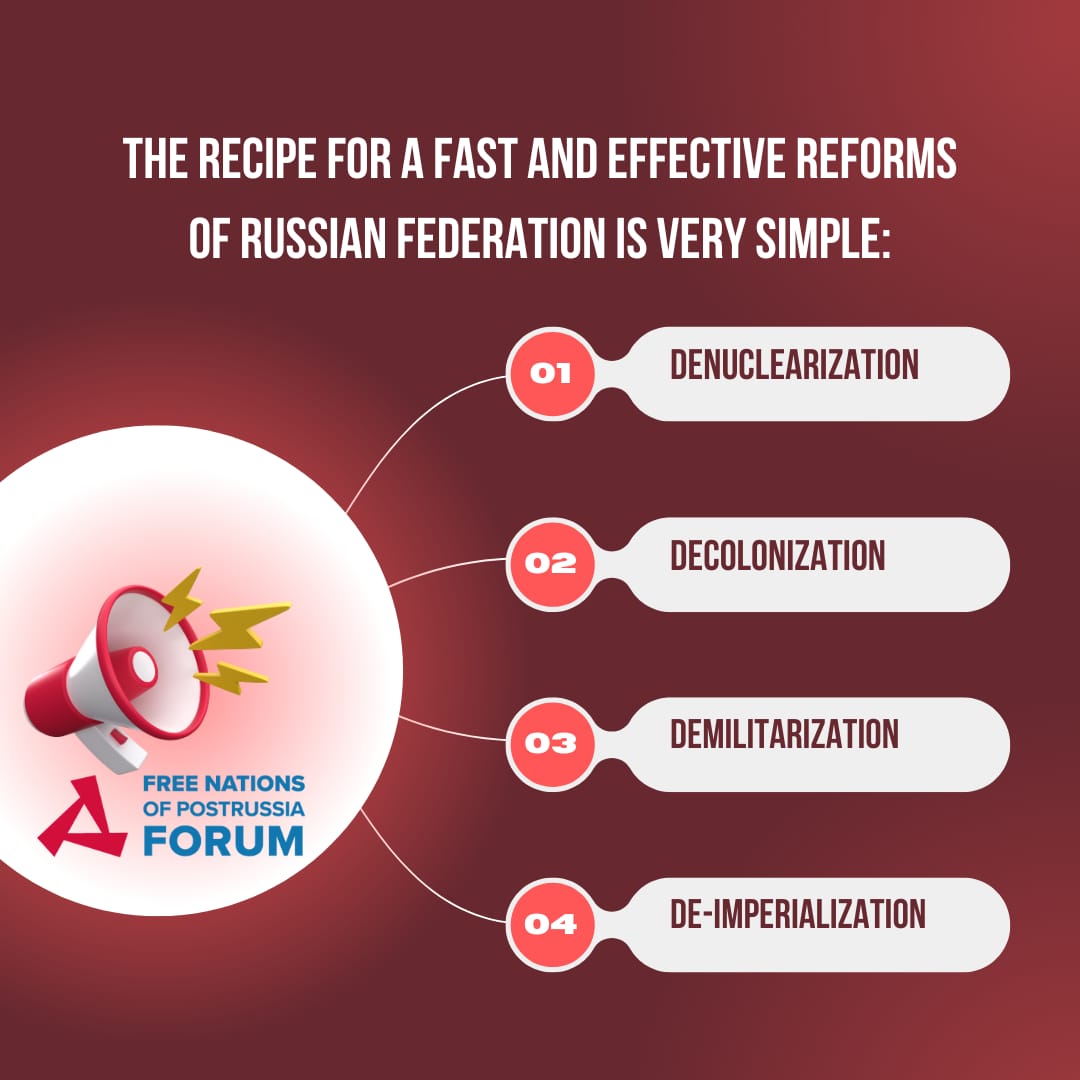 The recipe is very simple - no so-called “RuSSian "Federation" should exist anymore💯
Only complete and final #decolonization of imperial #Moscovia-#Russia &amp; full independence for 41 new states of #PostRussianSpaces🎯

#MakeMoscoviaSmallAgain ✌️
#DecolonizationRF
#PostRussia