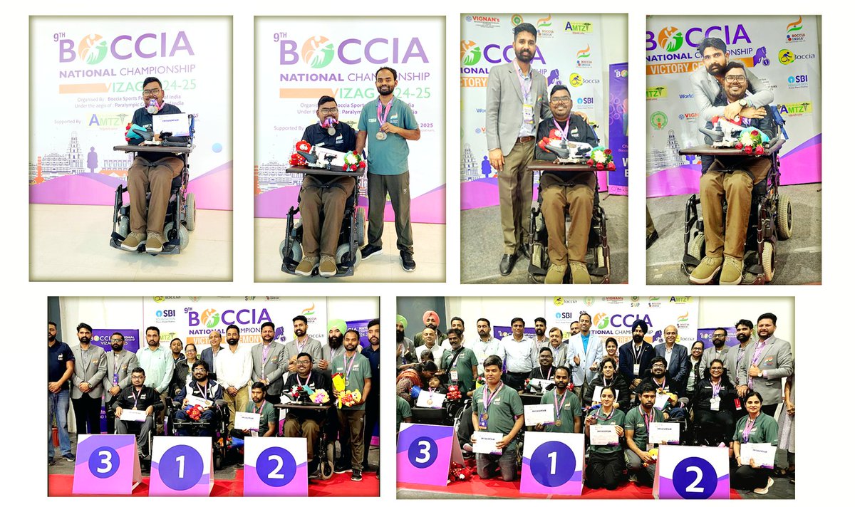 Thrilled to share I won 2 medals at the 9th Boccia National Championship 2025! 🥇 Gold in Pair &amp; 🥈 Silver in Individual
Thank You all who supported in my life journey 🙏
<a href="/GoSportsVoices/">GoSports Foundation</a>
<a href="/DeepthiBopaiah/">Deepthi Bopaiah</a> <a href="/bocciaindia/">Boccia India 🇮🇳 🏅#Praise4Para</a> <a href="/Gulab_kataria/">Gulab Chand Kataria</a> <a href="/chandigarh_admn/">Chandigarh Admn</a> <a href="/Chdspinalrehab/">Chandigarh Spinal Rehab</a> <a href="/HemantSorenJMM/">Hemant Soren</a>