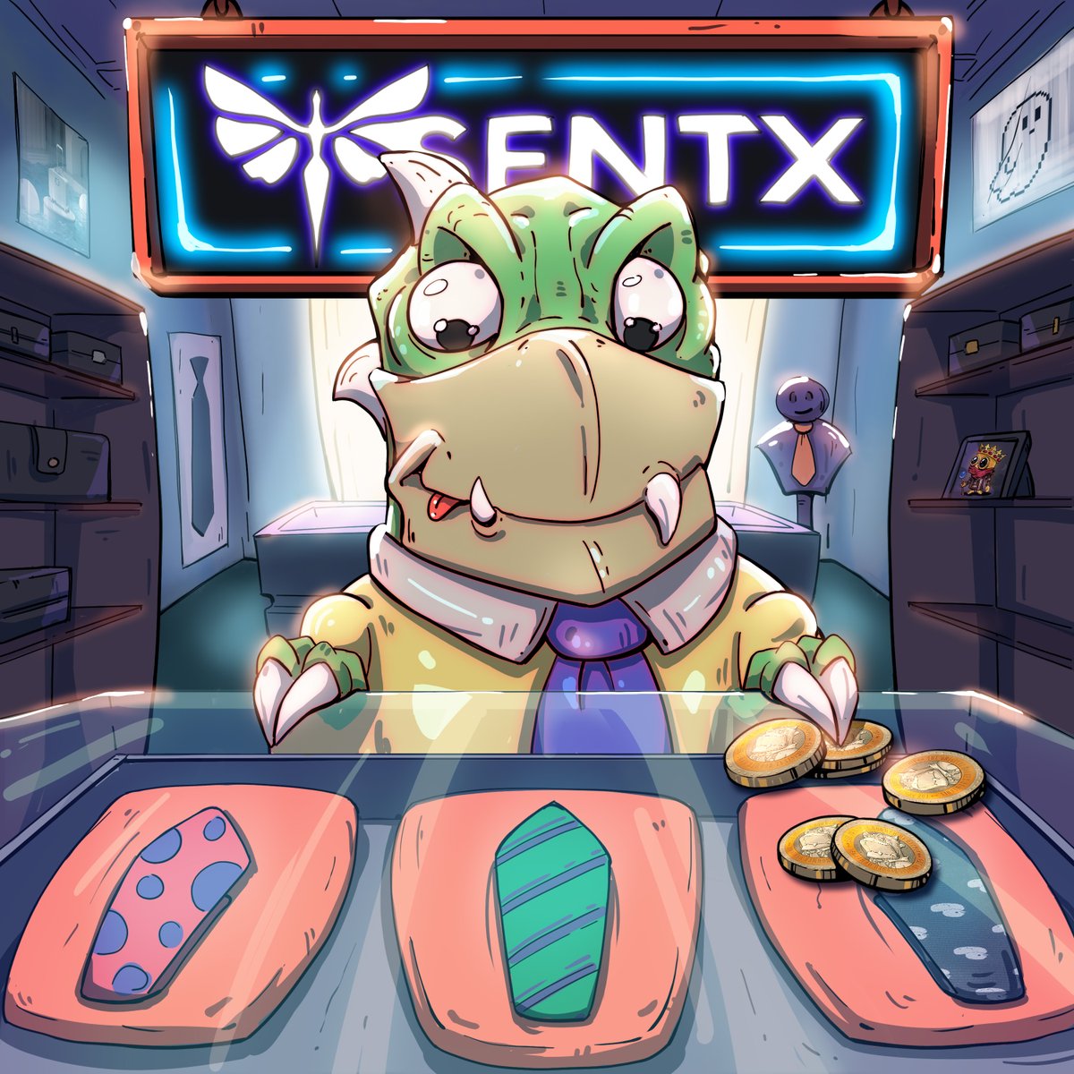 dino_hbar's tweet photo. The Geeest of all Ms, everyone!

Today might just be one of the happiest days of my life.

By now, you all know how much I appreciate ties, right? So, imagine my excitement to discover a place where I can not only shop for ties but also pay with $DINO!

Well, guess what? That dream is now a reality thanks to the amazing people at @SentX_io

The $DINO marketplace is officially live: https://t.co/cBr4lNMDbL

I’ll share more about ties later today—stay tuned!

- Roy📨
