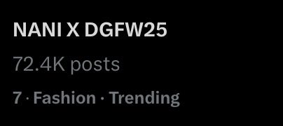 shyningstart1's tweet photo. อันดับที่ 7 แถมยังอยู่ใน fashion category เก่งมากค่ะ ไปกันต่อ!

NANI X DGFW25

#NANIWithDGFW25 https://t.co/vl4KZY1Qyo