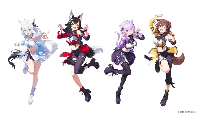 「hololive 6th fes. Color Rise Harmony」hololive STAGE3にて 白上フブキ様 大神ミオ様猫又おかゆ様戌神ころね様の立ち絵を担当いたしました!皆様何卒よろしくお願いいたします(2/5) #hololivefesEXPO25At "hololive 6th fes. Color Rise Harmony", I was in charge of the 