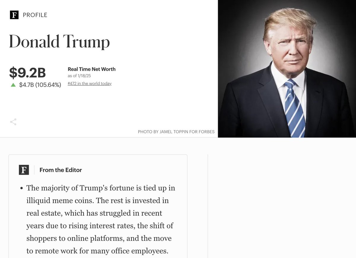 0xaporia's tweet photo. most successful meme coin trader you ask?

the president of the united states of america https://t.co/2P4JARroBD