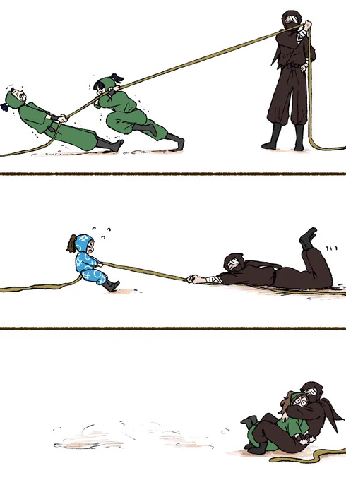 ざっとさんと綱引きで遊ぼう 
