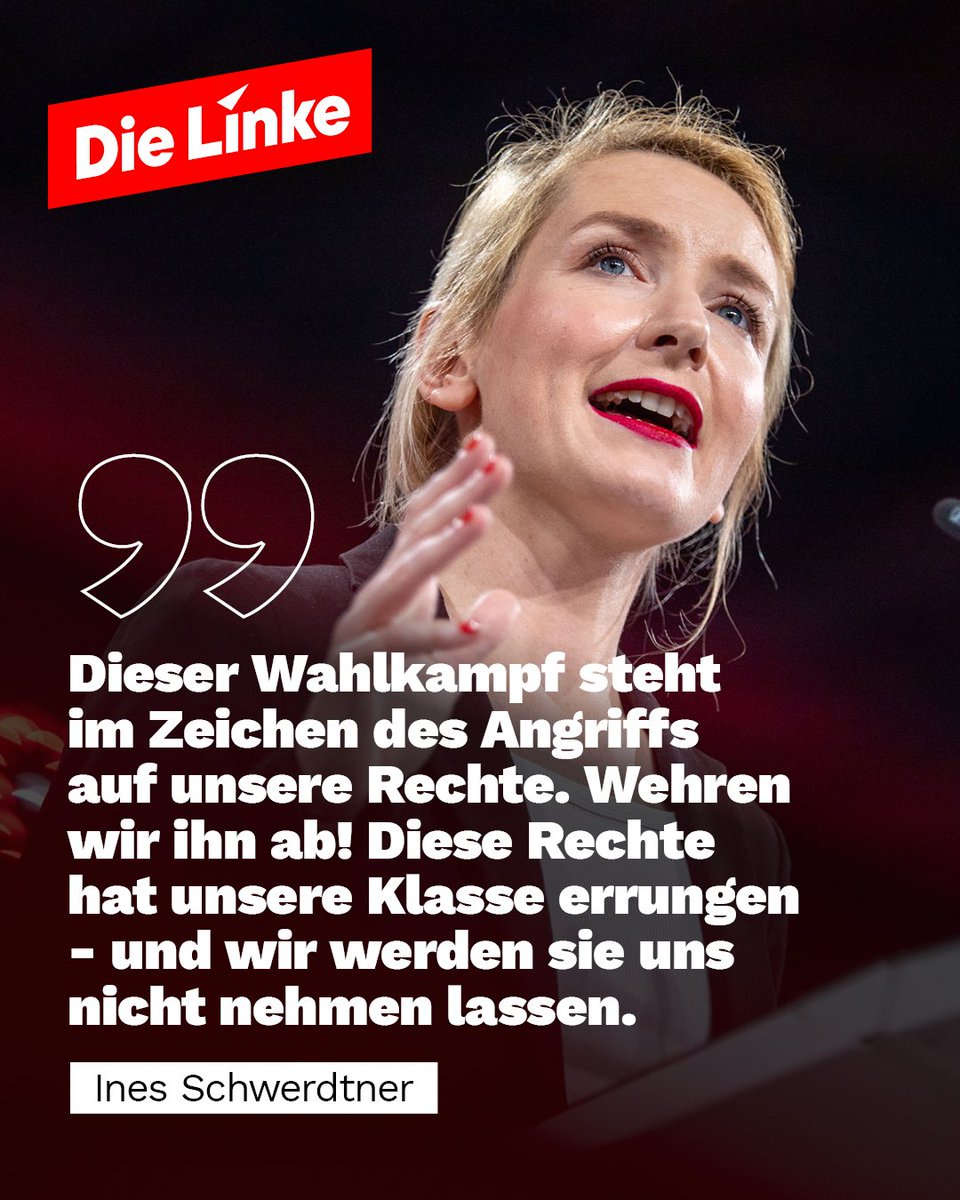 Was <a href="/inesschwerdtner/">Ines Schwerdtner</a> sagt!
#DeshalbDieLinke #LinkeBPT