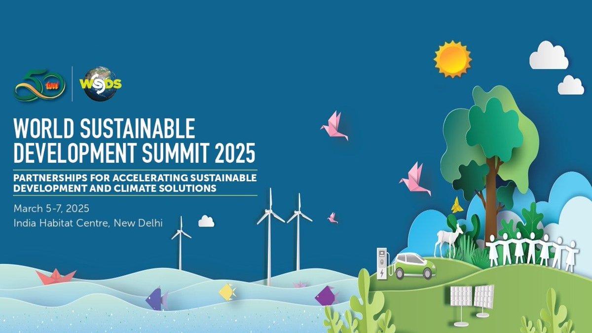 teriin's tweet photo. 📢 #WSDS2025 Theme Video!
As we gear up for the 24th edition of our Annual Flagship Event, we give you a sneak peek of the much awaited Summit where #climateexperts, #worldleaders, #businesses, and #youth converge across continents to #Act4Earth.

▶️ Watch here: https://t.co/lSIQA41wlt

#SustainableDevelopment #ClimateAction #GlobalPartnerships #Environment
