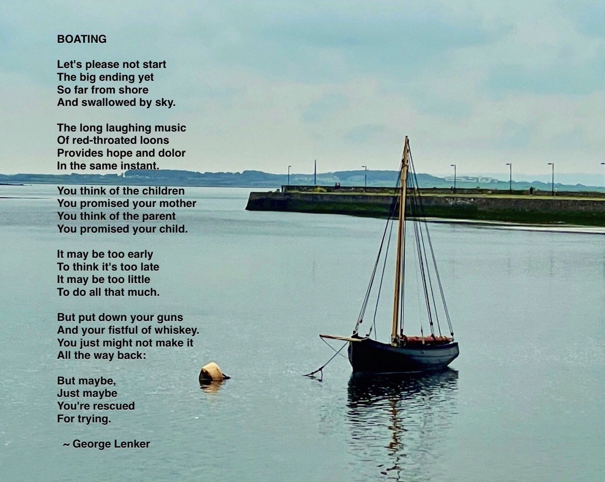 I was never particularly thrilled with this #poem of mine, but others have convinced me of its worth. It’s finally starting to work its way into my bones. Maybe you can get something from it in these troubled times. #poetry #boating #ireland #rescued