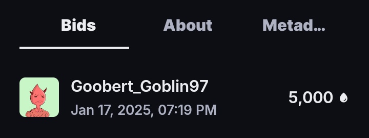 Very happy! 

"Rare Electric" 

 Current Bid: 5k Droplets
Runs until 1/21 at 12:47 Am 

Link in Comments