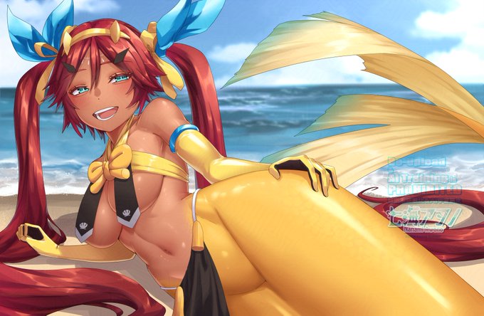 🧜‍Skeb納品しました🧜‍
#Skeb #コミッション #人魚 