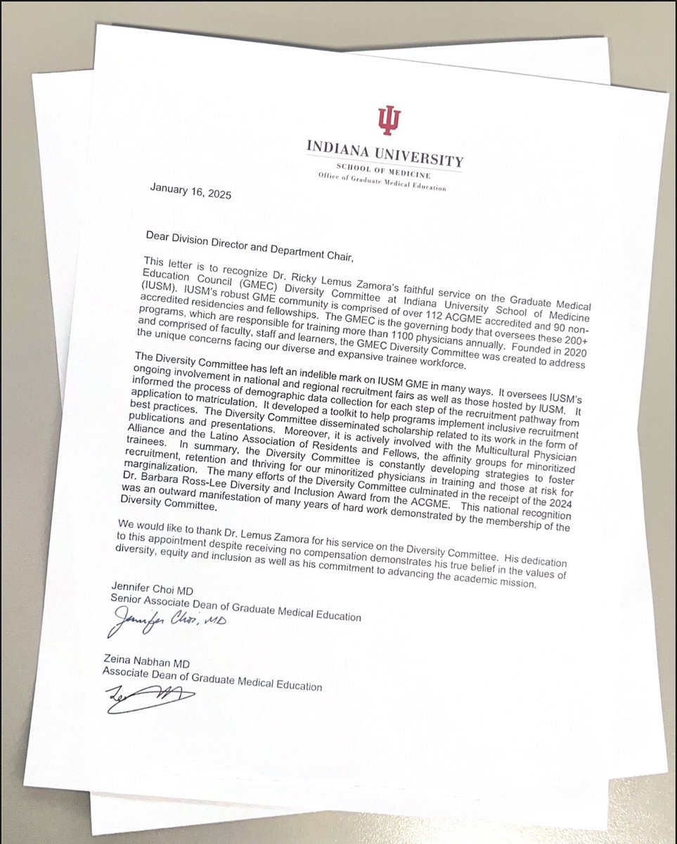 Ricky Lemus, MD (@rickylemusmd) on Twitter photo Thankful for the opportunity to support the efforts by the GME <a href="/IUSMGME/">IU School of Medicine GME</a> and continue paving the way for those who come behind.
<a href="/IU_LARF/">LARF</a> <a href="/IUIntMed/">Indiana University Internal Medicine</a> <a href="/NabhanZeina/">Zeina Nabhan</a> <a href="/jenchoi_iu/">Jennifer Choi</a> Thankful for the opportunity to support the efforts by the GME <a href="/IUSMGME/">IU School of Medicine GME</a> and continue paving the way for those who come behind.
<a href="/IU_LARF/">LARF</a> <a href="/IUIntMed/">Indiana University Internal Medicine</a> <a href="/NabhanZeina/">Zeina Nabhan</a> <a href="/jenchoi_iu/">Jennifer Choi</a>