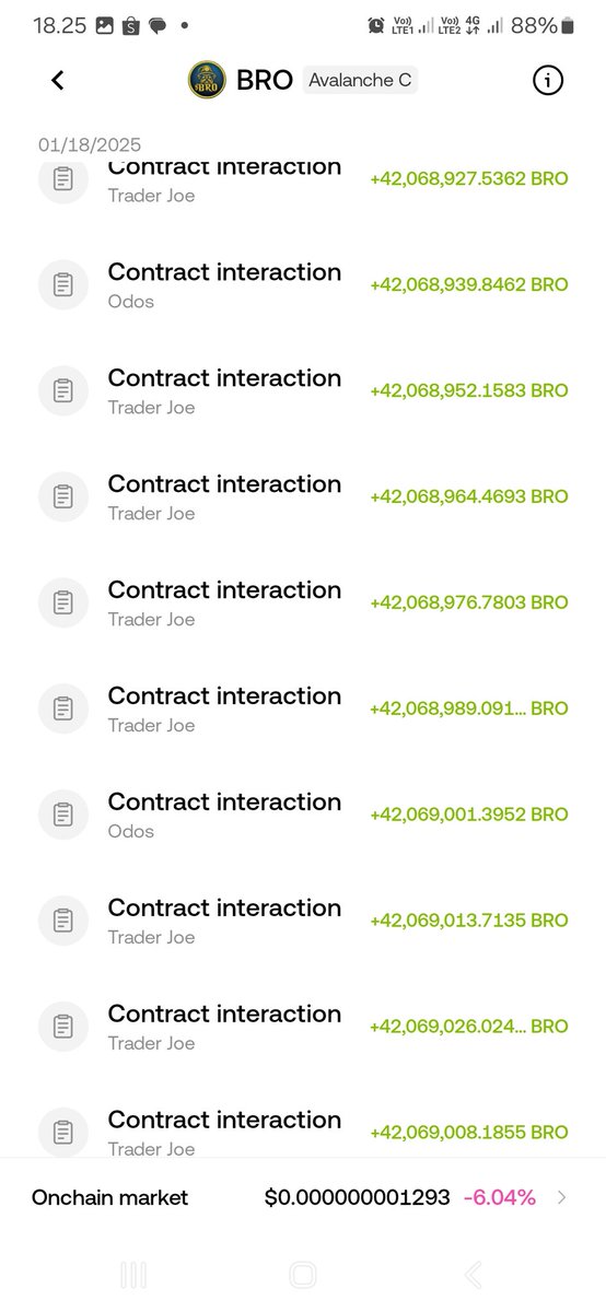 rosepocarie's tweet photo. @NikolaBench GM my Bro ☕
$BRO interesting for you to buy today. 

I Every day is a battle to reach the magic number of 42069000 $BRO With AVAX conversion. 
I’ll keep giving my best for my future $BRO.

Load up more to $BRO 🚀

Let's join the challenge now Bros :
https://t.co/LffuIRoC7Q https://t.co/bt1HYa046Y