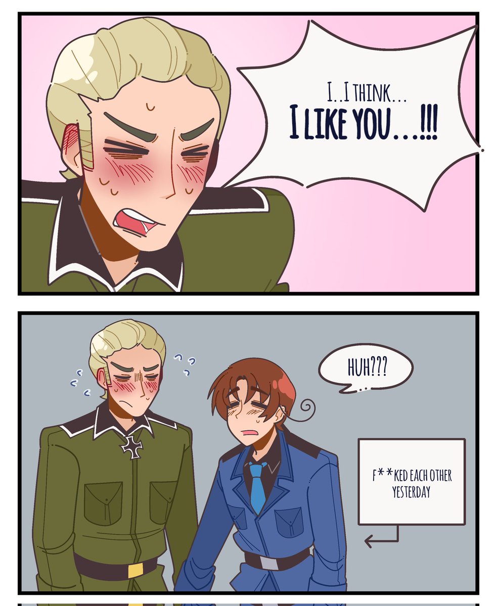 It would be funnier if it was the Buon San Valentino episode, but oh well 🤷
#hetalia #aphitaly #aphgermany
