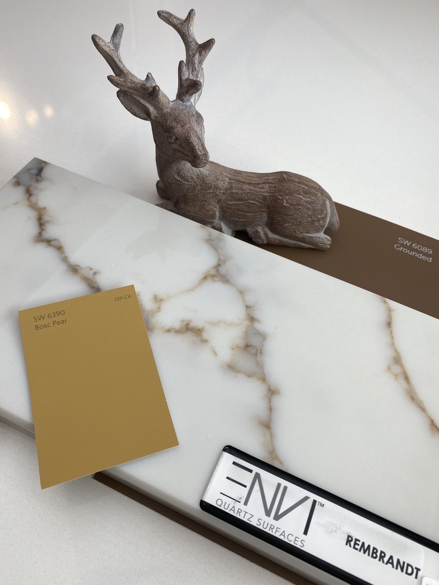 LakesideSurface's tweet photo. Where thoughtful design meets a healthy home 🌿
We love pairing trending earth-toned cabinets with light ENVI Quartz surfaces. ENVI Quartz's non-porous surface naturally resists bacteria and mold; it's the perfect choice for health-conscious homeowners.
#KitchenDesign #ENVIQuartz https://t.co/b8YWsB6aYv