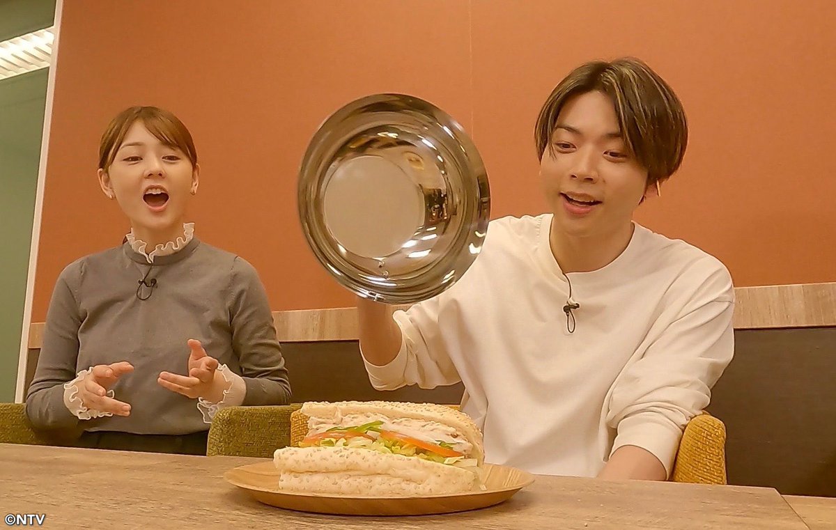 まっすさん専用 9時10分頃からはまじっすか💜 全部食べる企画に #NEWS #増田貴久 くん