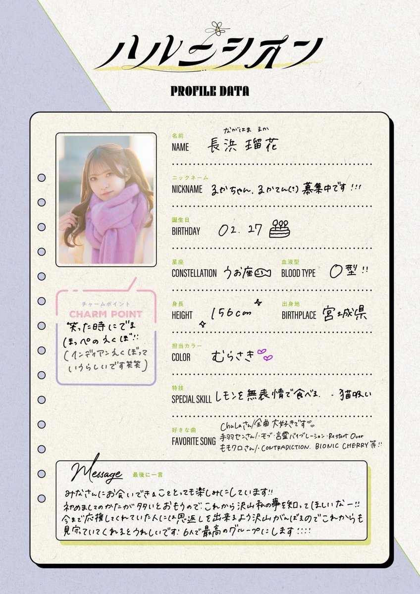 ┈┈┈┈┈┈┈┈┈┈┈┈┈┈┈ メンバー深堀！プロフィール