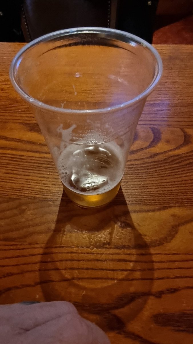 After a glorious breakfast at The Riverside Hotel Kendal...a nice warm pint in a plastic cup in Carlisle. Top day so far 😂 #bcafc #bantams