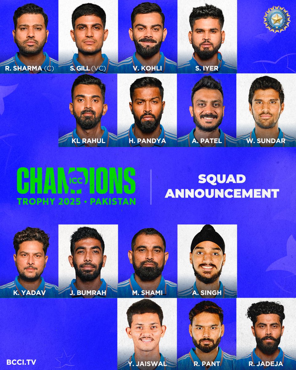 CHAMPIONS TROPHY 2025 और ENGLAND के साथ ODI श्रृंखला के लिए चुनी गई ये टीम किस आधार पर चुनी गई है?

क्या कोई बता सकता है?

मुझे तो यहीं लग रहा है,कि केवल नाम के आधार पर ये टीम चुनी गई है! 

परफॉरमेंस के आधार पर नहीं..!

अगर पोरफॉरमेंस के आधार पर चुनते तो इनमें से आधे से ज्यादा
