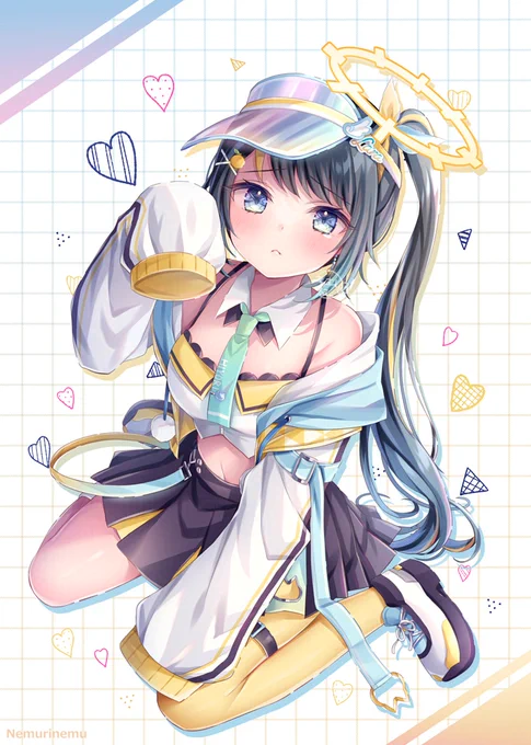 ⋱オリラボマーケット様より発売!⋰Vtuber希音らら様のグッズイラストを担当させていただきました 