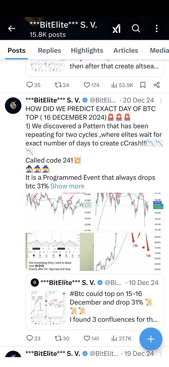 BitElite17's tweet image. JOIN OUR VIP PATREON AND TELEGRAM CHANNEL FOR EXCLUSIVE CONTENT 🏅🏅🏅
We provide :
1. Technical analysis ✔️
2. Fundamental analysis ✔️
3. Economical analysis ✔️
4. Cycle analysis ✔️
5. Fractal analysis ✔️
6. Astrological analysis 🔮
By combining all of this knowledge this is…