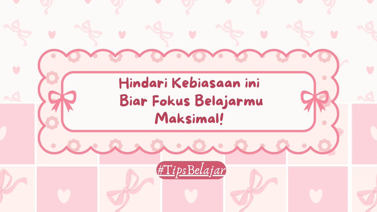 hellowpuffa's tweet image. ⚠️STOP KEBIASAAN INI KALAU MAU FOKUS BELAJAR⚠️

#AMBISVERSE #studytwt #snbt #tipsbelajar 

—sebuah utas