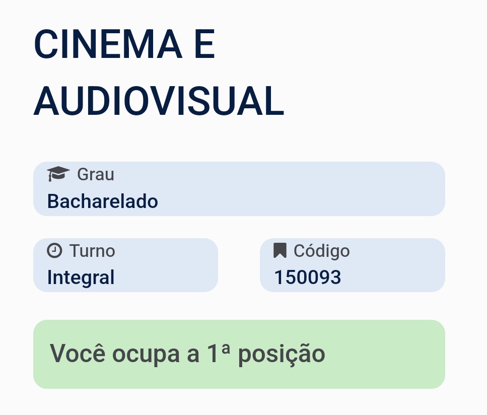 Vai ter só eu na sala
A nota de corte é só minha nota kkk