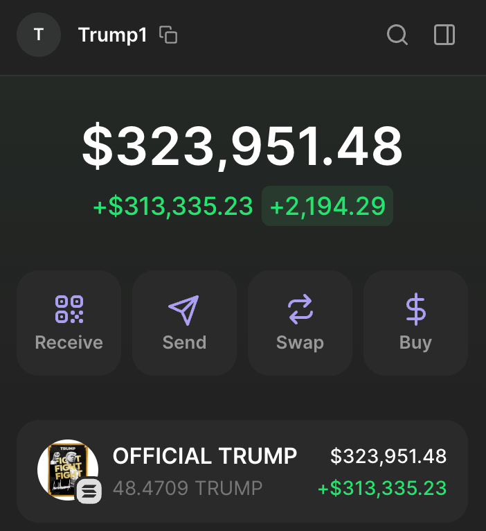I made over $300k on TRUMP in a few hours

I want to share it with u and send 500 $TRUMP ($10,000) to one person who:

Like, RT and drop your $SOL wallet

Results in 24h (must be following)

GOOD LUCK!