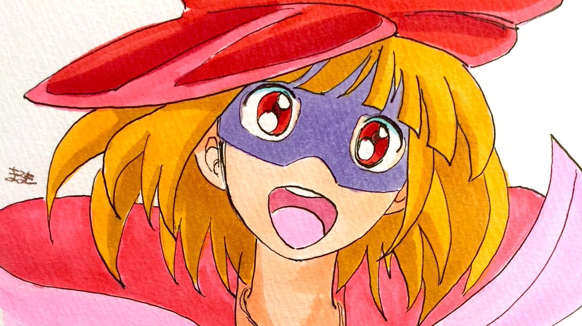 「#夜ノヤッターマン夜ノヤッターマンが10周年らしい。と言うことは、このイラスト描」|まるも☆『きゃぴ』Kindle版発売中！のイラスト