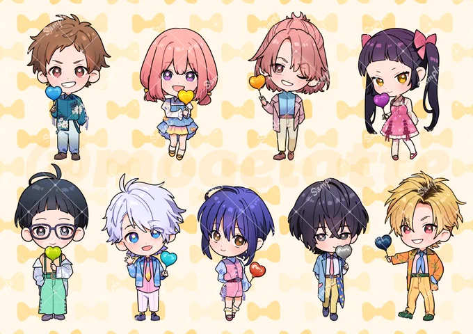 『HoneyWorks 10th Anniversary POP UP』でSD25体描き下ろさせていただきました!よろしくお願いします! 