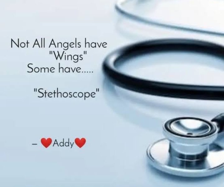 Not all angels have "wings" some have stethoscope 🩺🧚.