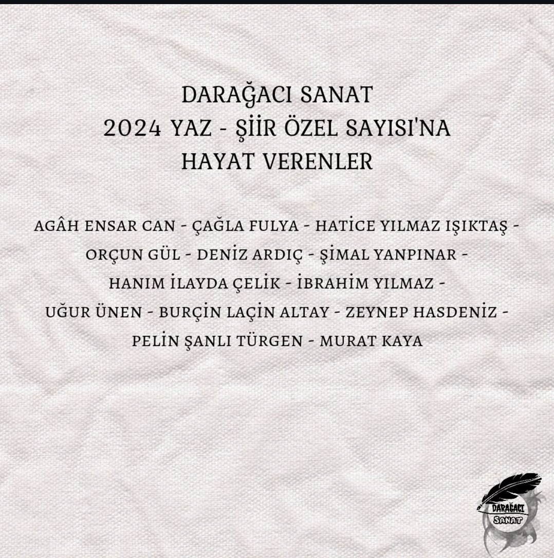 Edebiyat kökenli Darağacı Sanat dergisinin 2024 Yaz Sayısı çıktı!
Şiire özel bu sayımız sanatseverlerini bekliyor! 🦋🌞⛱
Yaz sayımıza ulaşmak için:
kitapyurdu.com/dergi/daragaci…
#DarağacıSanatdergisi #edebiyat #edebiyatveşiir #dergi #sanat #yazsayısı #şiir