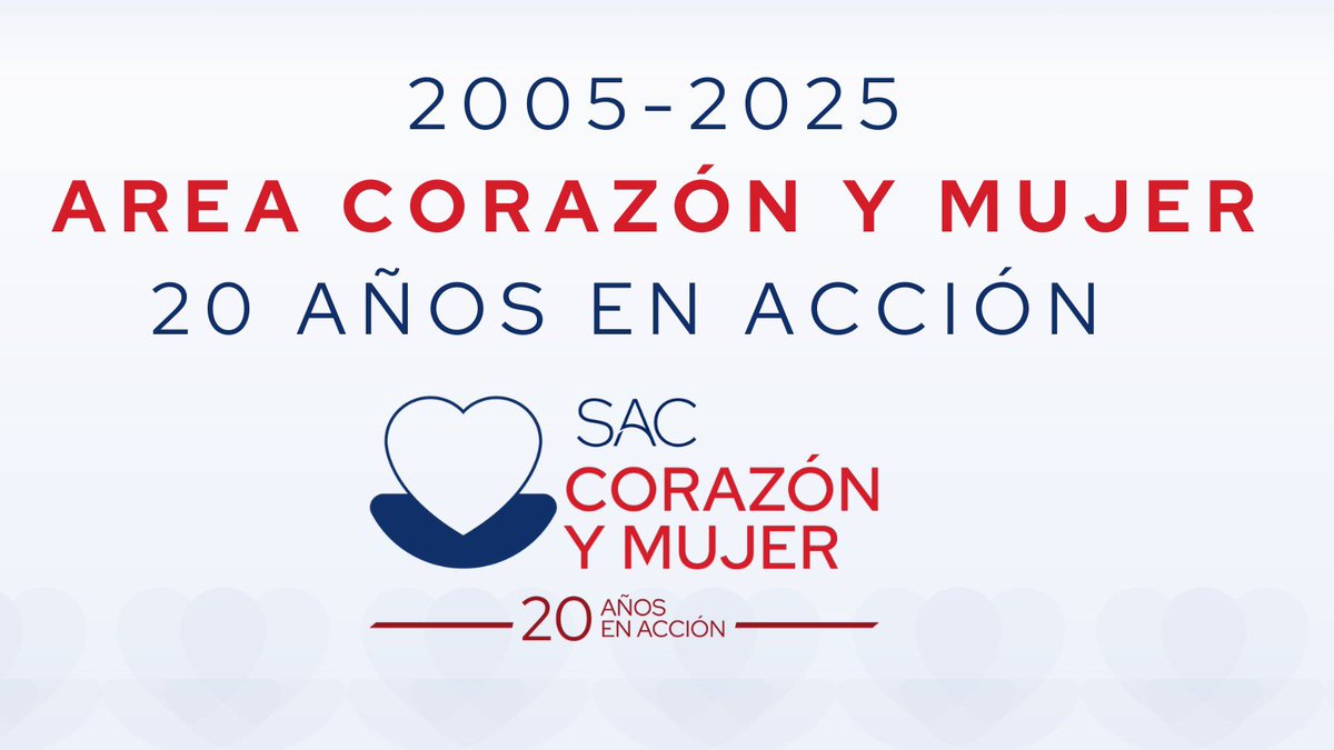Estrenamos nuevo logo para conmemorar el Vigésimo Aniversario del inicio de las acciones por la salud cardiovascular de la mujer argentina 
20 años en acción por tu corazón ♥️