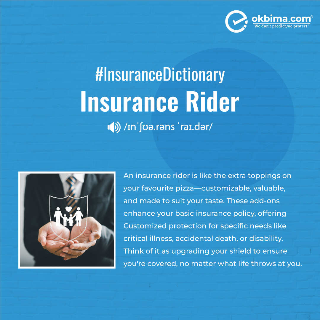 okbimaofficial's tweet image. Why stick to basic when you can have extra protection? Add an insurance rider to your policy for customized coverage against life's uncertainties.

#insurance #insurancerider #healthinsurance #lifeinsurance #okbima