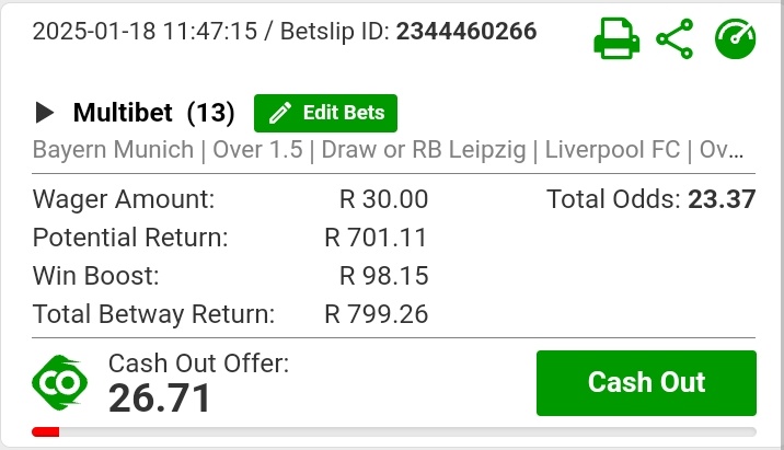 📒 Bookie: <a href="/Betway_za/">Betway ZA</a>
📆 18 JAN, SAT
⌚ Kick off: 16:30
👩‍💻 Booking code: X8BBD9FEA
📲 Booking link: betway.co.za/bookabet/X8BBD…
📈 ODDS: 23.37

#Betway #TipsPlug #BettingTips #Predictions #OddsOn