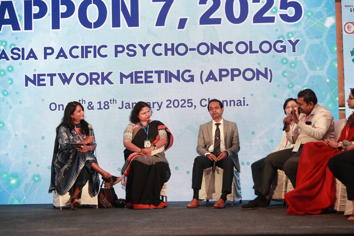 Surendran0510's tweet photo. It was a privilege to be part of Panel Discussion II: "The Road Less Travelled: Discussing Under-Addressed Areas in Psychosocial Oncology." The session was expertly moderated by Prof. Nirmala Bhoopathy (University of Malaya) 
#APPON7 #APPON7INDIA #HCLFOUNDATION #cancerinstitute https://t.co/q2yFnhCtP2