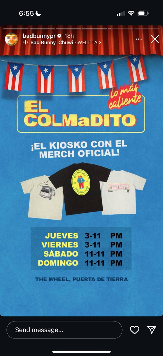 Only Concho in all of Bad Bunny’s instagram stories today

Probably something dude. I mean why would he be putting more and more pictures of this toad character everywhere if he didn’t plan on rolling him out further?

Maybe im missing something

<a href="/sanbenito/">Benito Antonio</a>
$Concho <a href="/SapoConchito/">Concho</a>