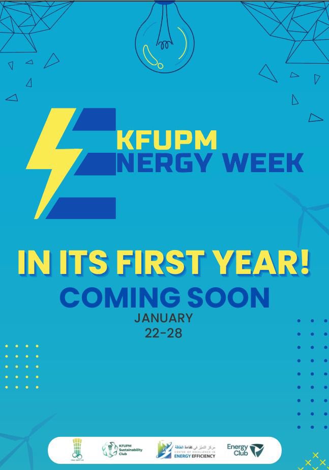SCkfupm's tweet photo. Stay Tuned🔥!
#KFUPM_EnergyWeek ⚡ https://t.co/hhGnaps8yM